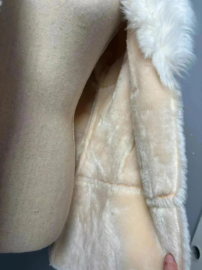 Veste longue en fausse fourrure taille S - photo numéro 4