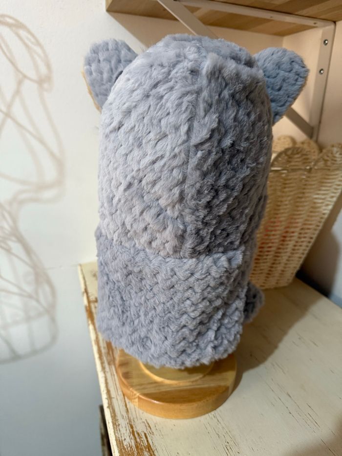 Cagoule imitation fourrure grise avec oreilles de renard – Neuve 🦊❄️ - photo numéro 3