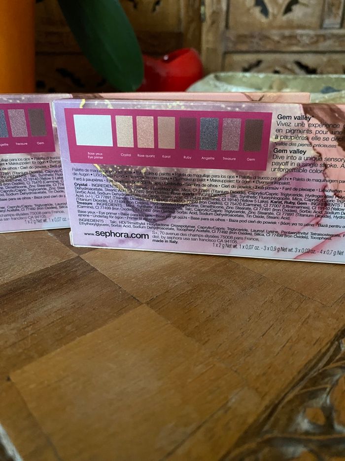 Lot 2 palettes yeux sephora gleaming stones - photo numéro 2