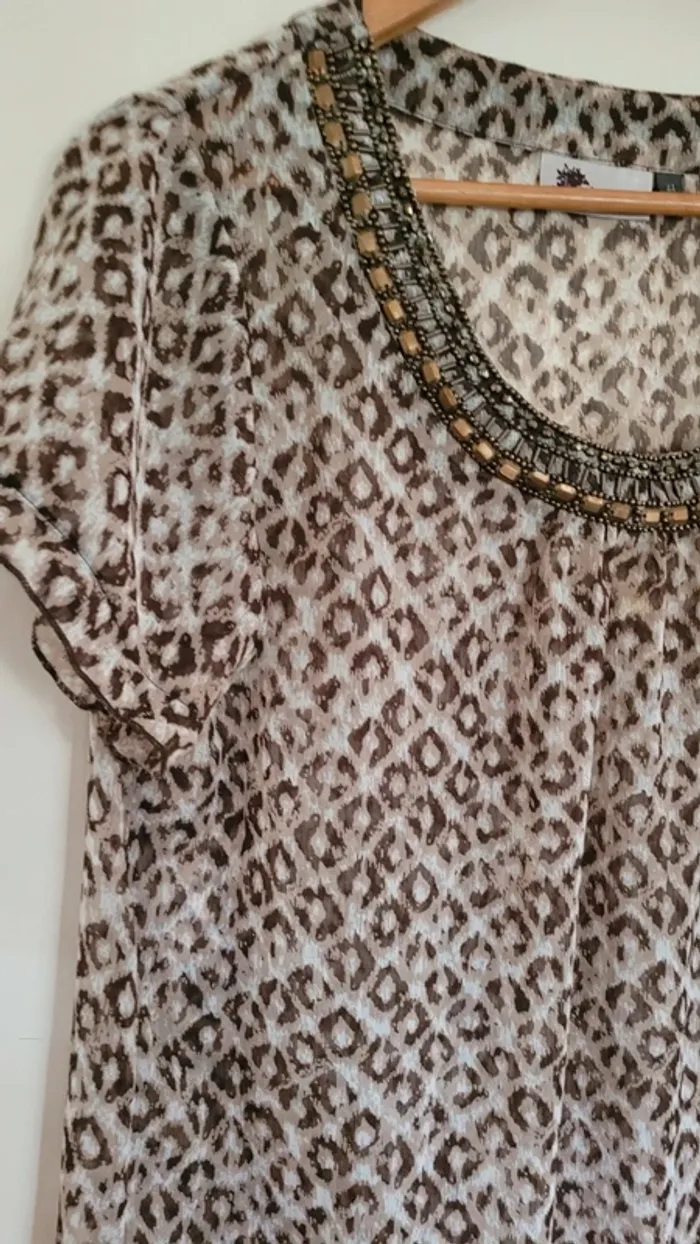 Blouse transparente marque kwomen taille 44 - photo numéro 2