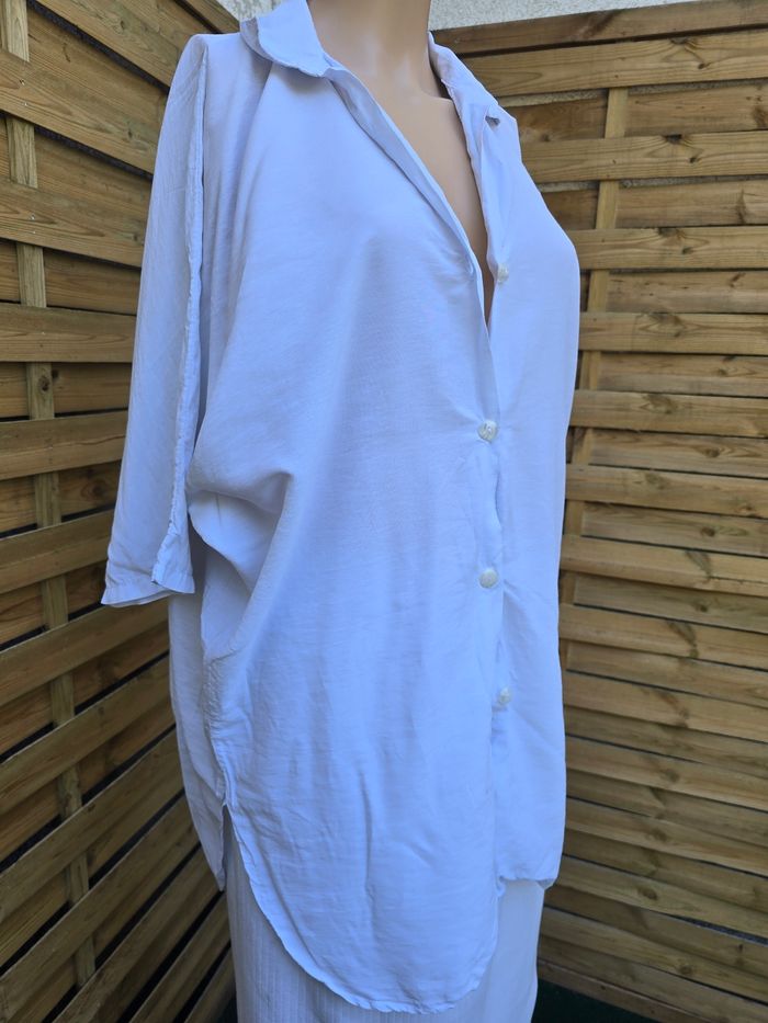 Blouse Manches chauve-souris 🍒fabriqué en France Vintage🍒taille unique voir mesures descriptif - photo numéro 2
