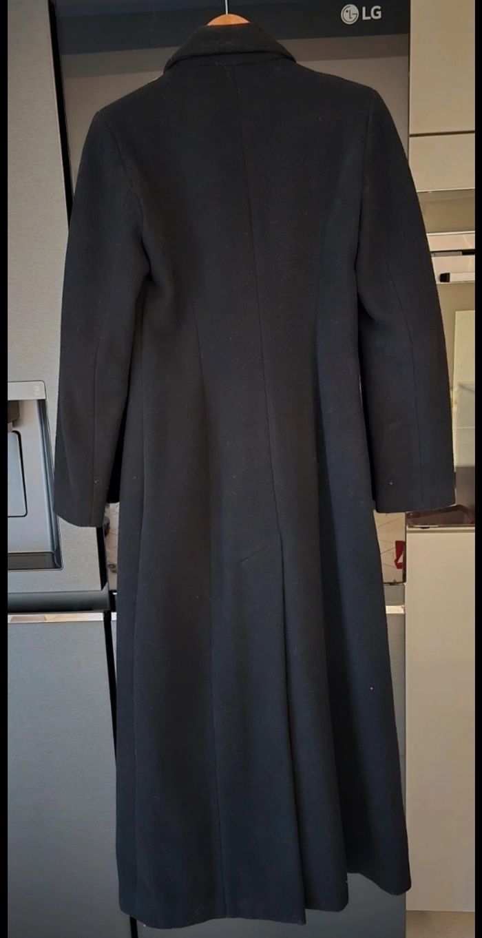 Manteau noir long morgan de toi taille 2 en très bon état - photo numéro 2