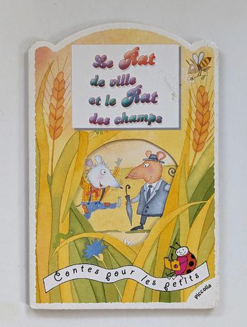 Livre cartonné Le rat de ville et le rat des champs