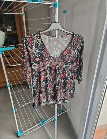 T shirt manche 3/4 camaïeu Taille M