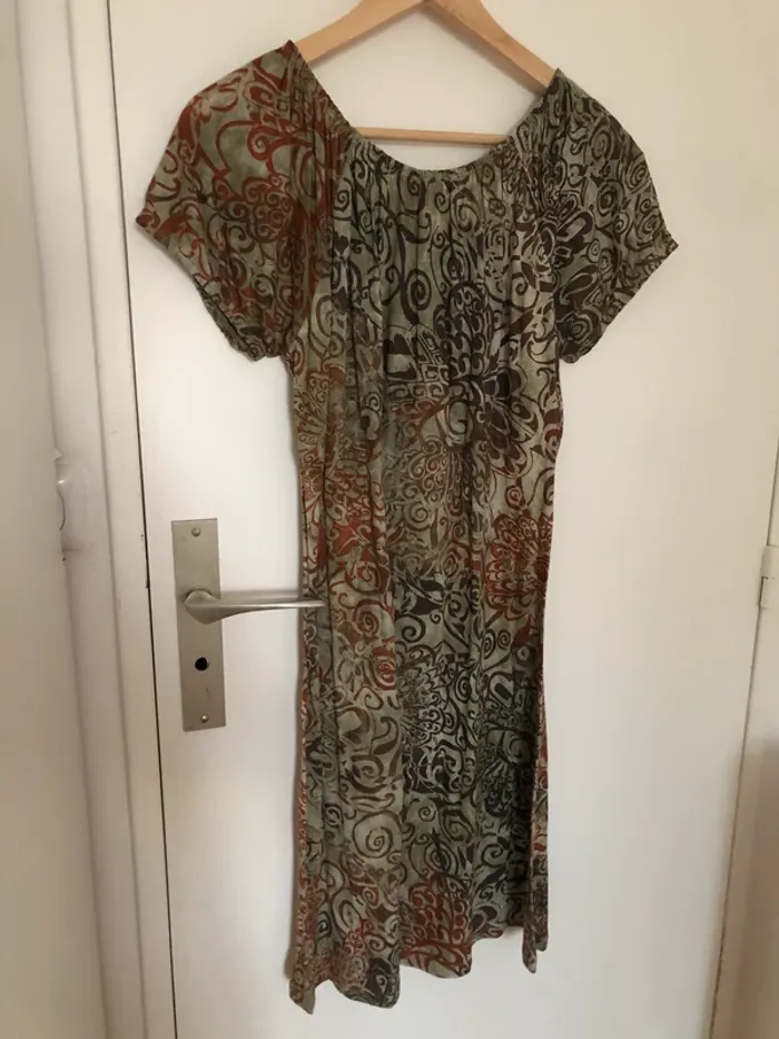 Robe en soie et coton - photo numéro 2