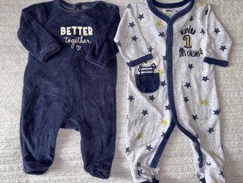 Lot pyjama velours