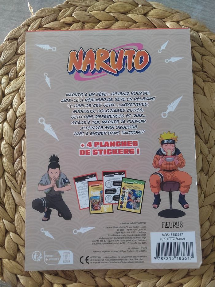 Bloc de jeux Naruto – Stickers Le rêve de Naruto  – À partir de 7 ans - photo numéro 3
