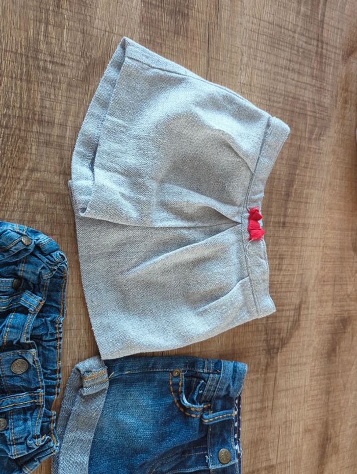 Lot de 3 shorts fille 18 mois - photo numéro 4