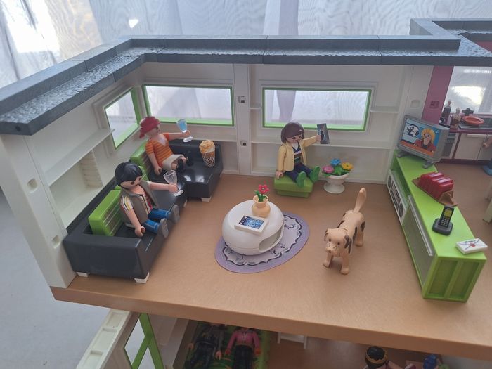 Maison moderne playmobil 5574 + piscine et extension - photo numéro 5
