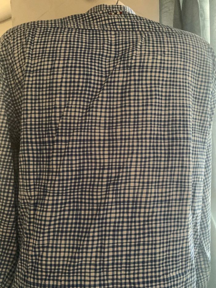 Chemise Napapijri vichy bleu et blanc taille L slim fit - photo numéro 12