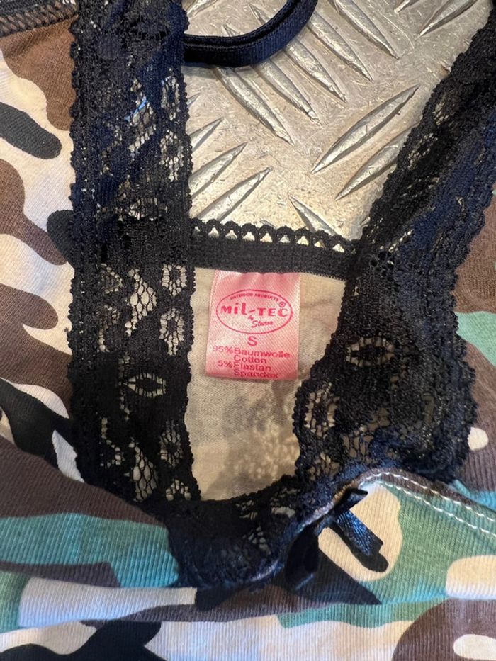 Debardeur mil-tec style camo femme fille taille s neuf - photo numéro 3
