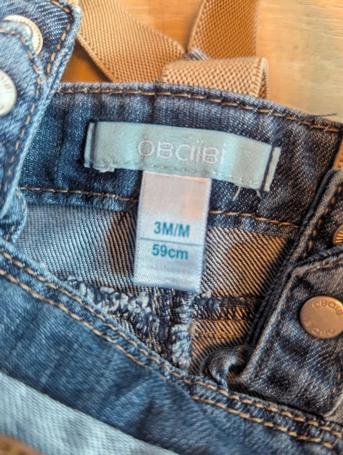 Salopette short courte Obaïbi 3 mois - photo numéro 4