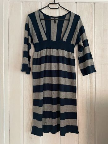 Tunique/Robe rayée marine/gris - Naf Naf - XL