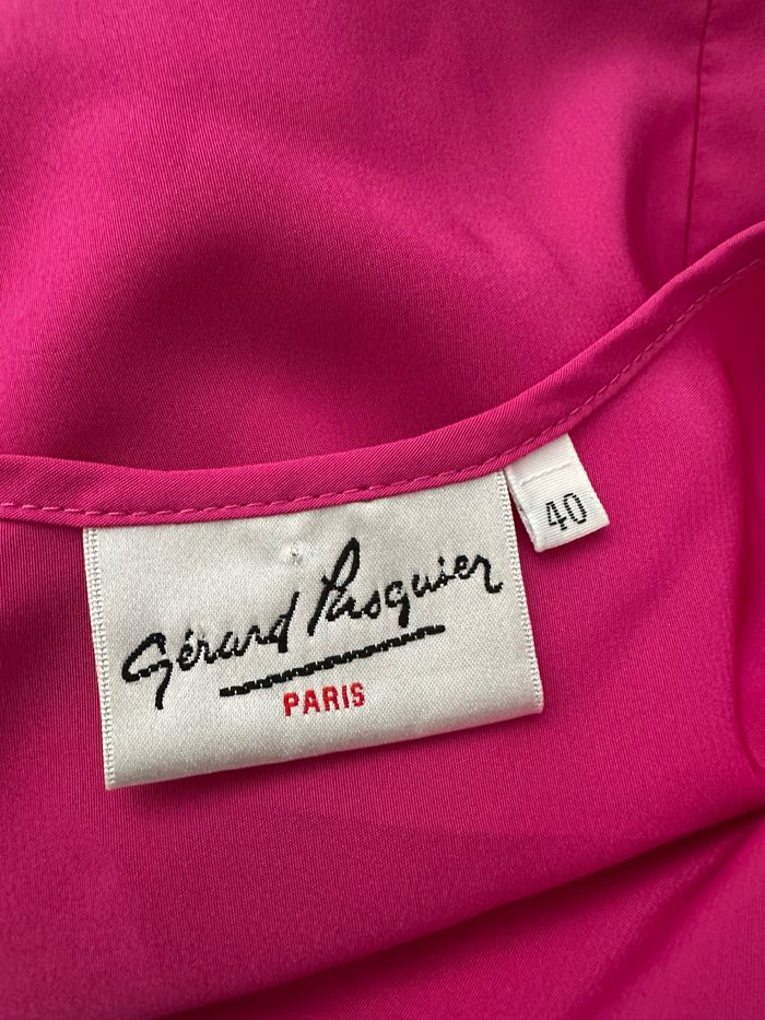 Débardeur broderies rose fuchsia Gérard Pasquier Vintage T40 L - photo numéro 8