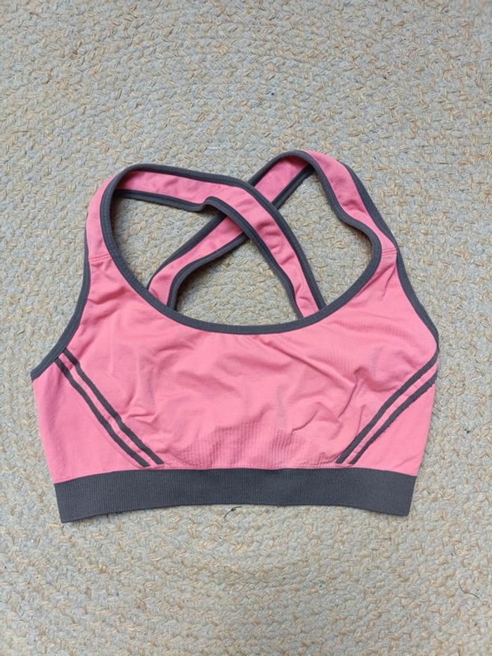 Brassière rose/grise TM