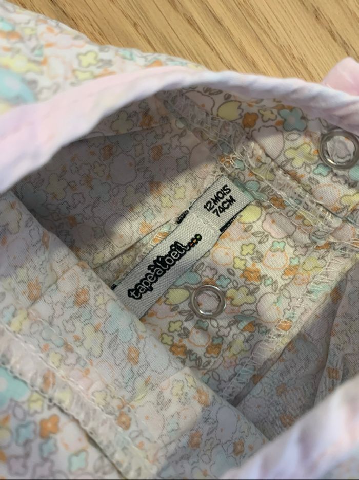 🌼 Blouse Tape à l’Œil – 12 mois 👶✨ - photo numéro 3
