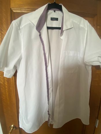 Chemise blanche manches courtes