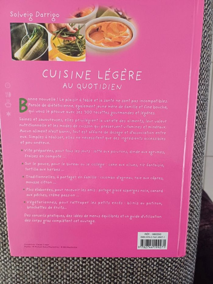 Livre de cuisine Cuisine légère au quotidien - photo numéro 2