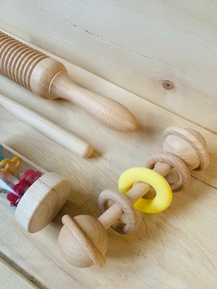 Lot de 4  instruments de musique sensoriels en bois – Montessori - photo numéro 3
