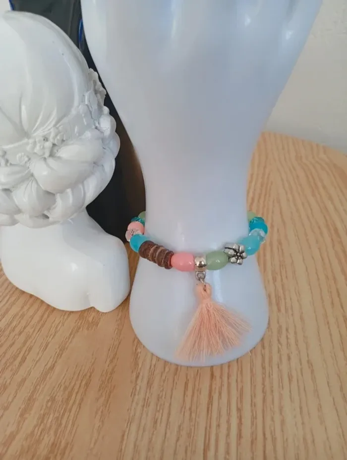 Bracelet sympathique hippie bohème femme naturelle