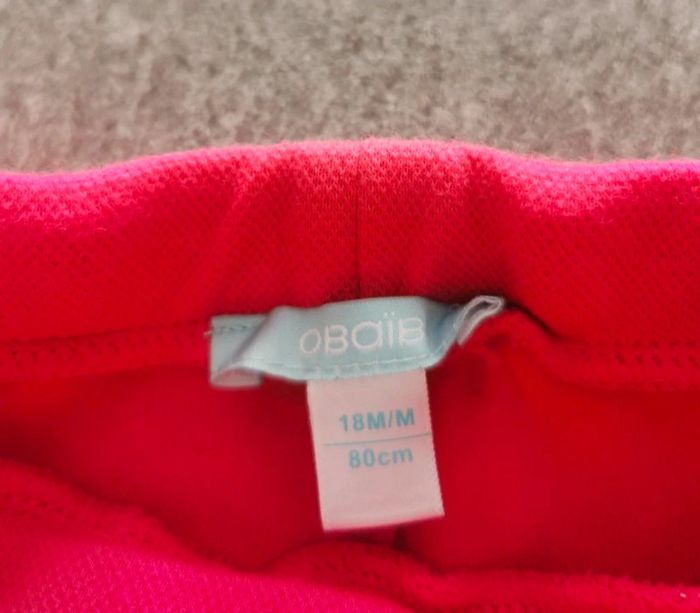 Short bébé fille rose 18 mois NEUF - photo numéro 2