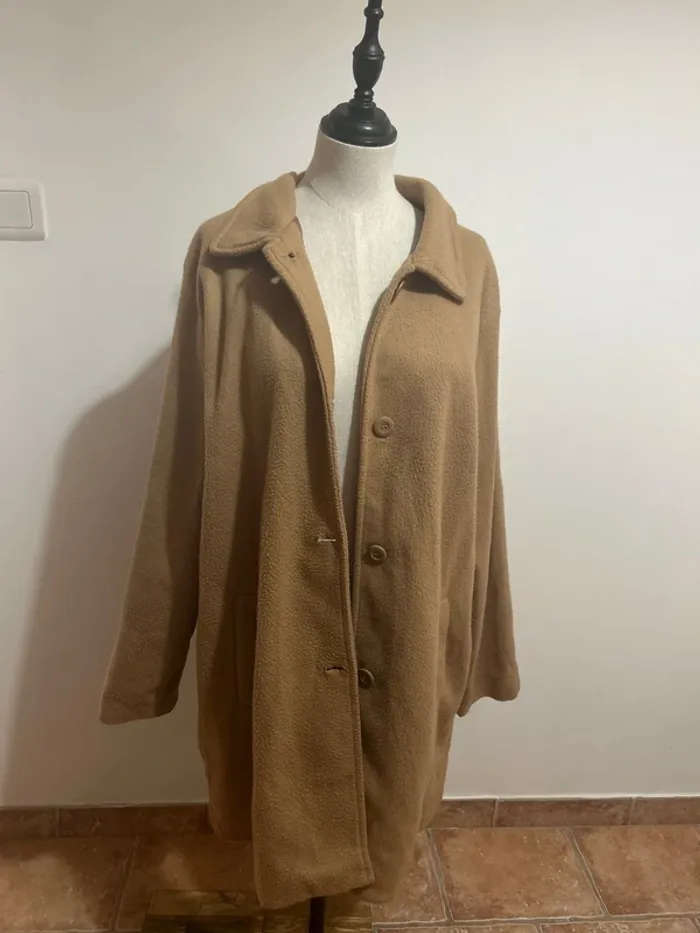 Veste style polaire camel