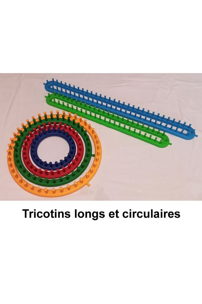 Lot de tricotins longs et circulaires