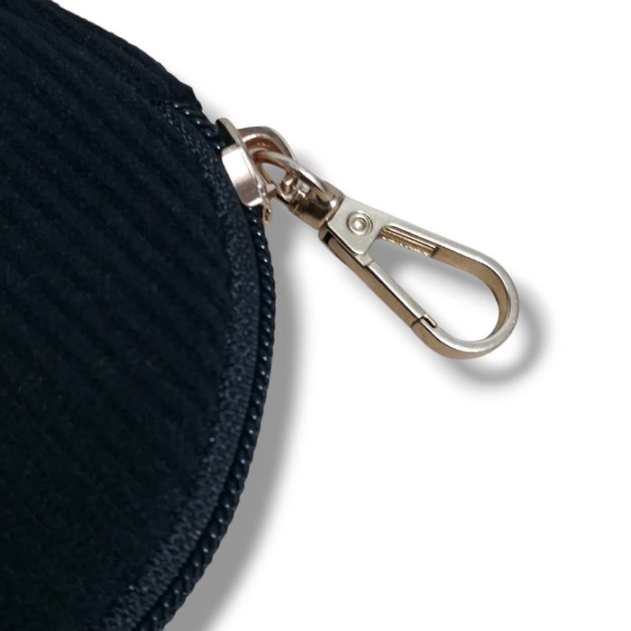Grand sac banane en velours - Noir - photo numéro 6