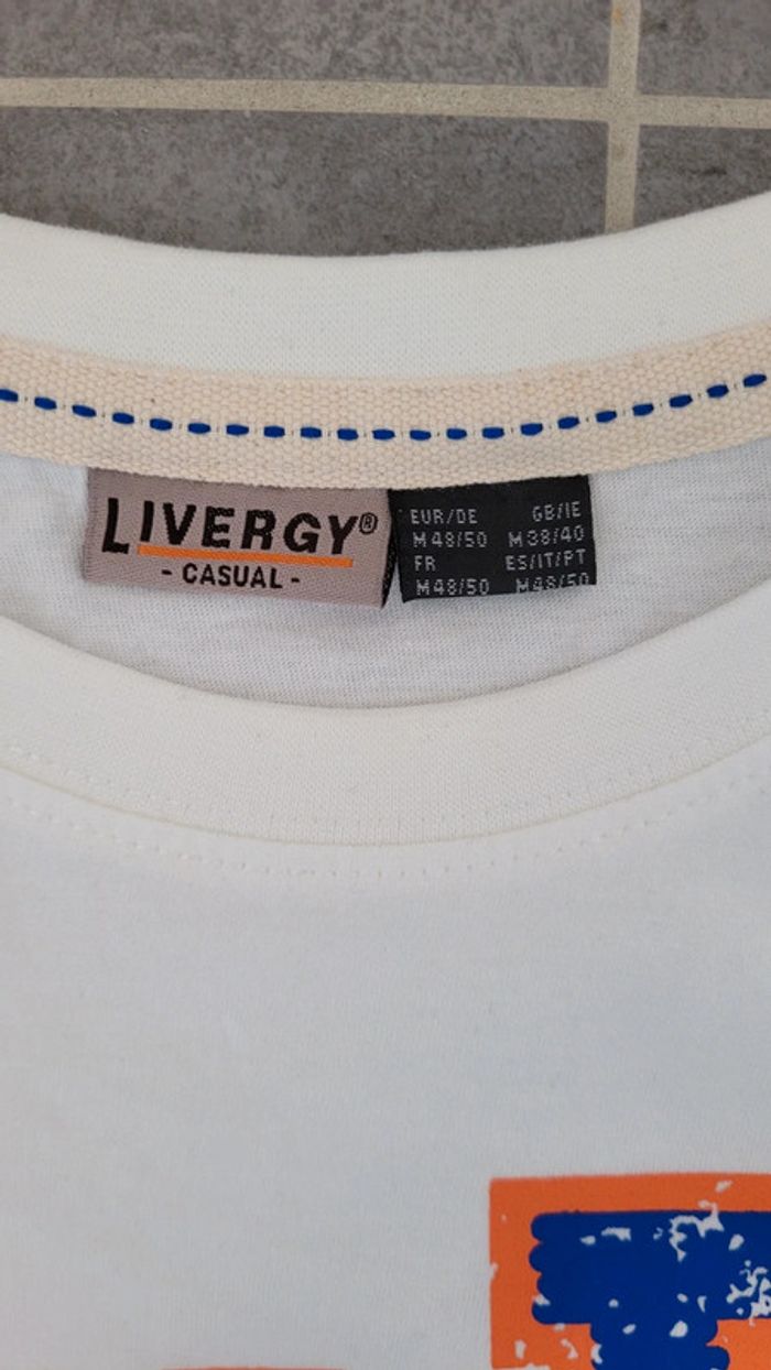 T shirt imprimé homme livergy - photo numéro 2