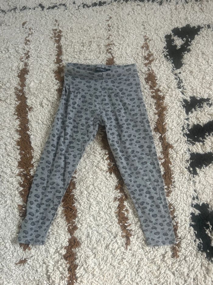 Legging léopard gris