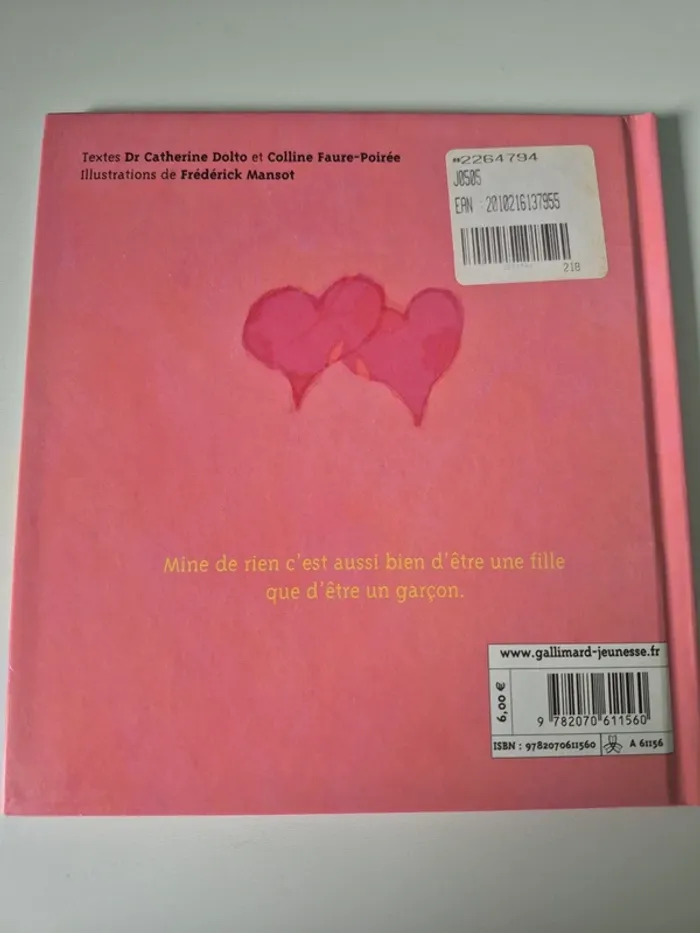 Livre : filles et garçons- Dolto - photo numéro 2