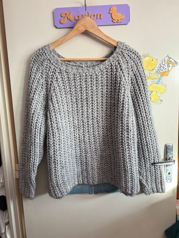 Pull gris, taille unique, boutique indépendante