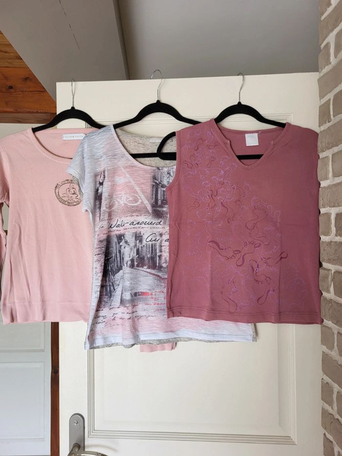 Lot de 3 t-shirt Vintage - Cache Cache et Armand Thiery