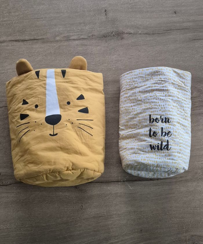 Lot panières de rangement tissus Samba - photo numéro 2