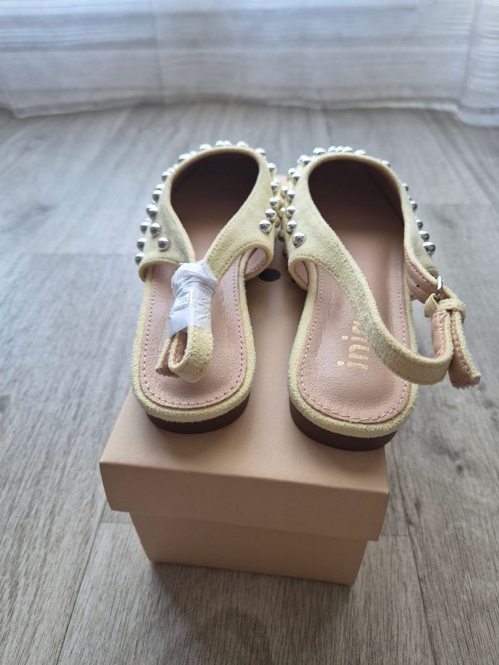 Slingback jaune neuve - taille 36 - joia - photo numéro 4