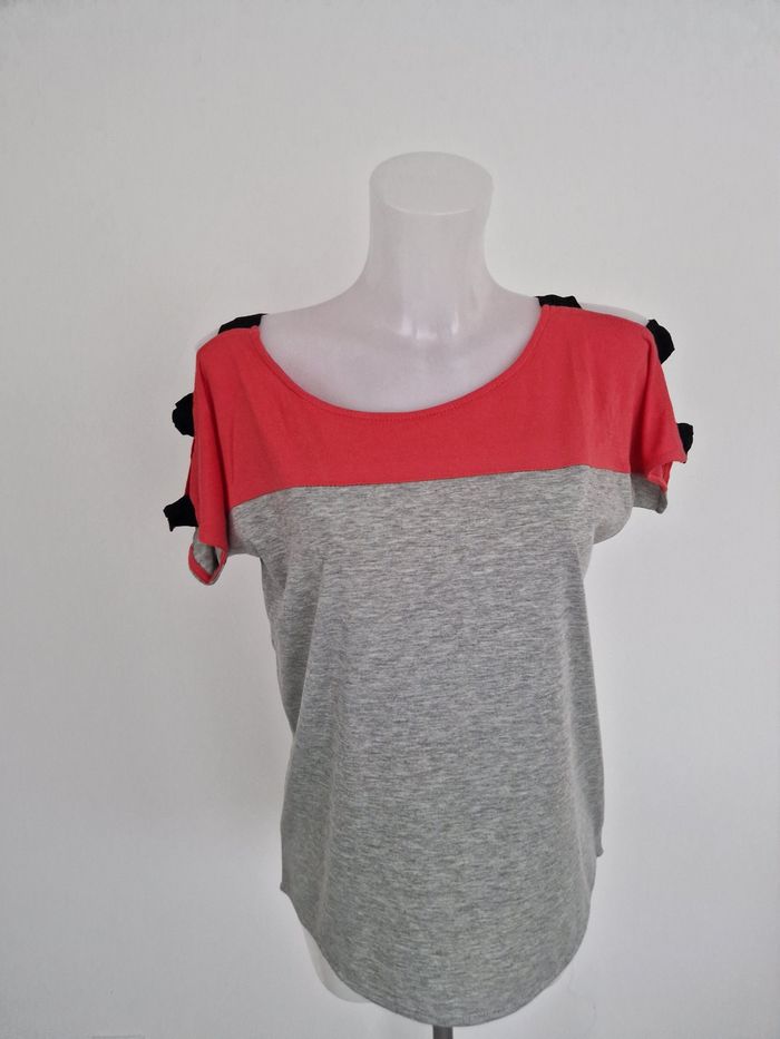 Haut bi-color épaules semi-ouverte Mim - photo numéro 2