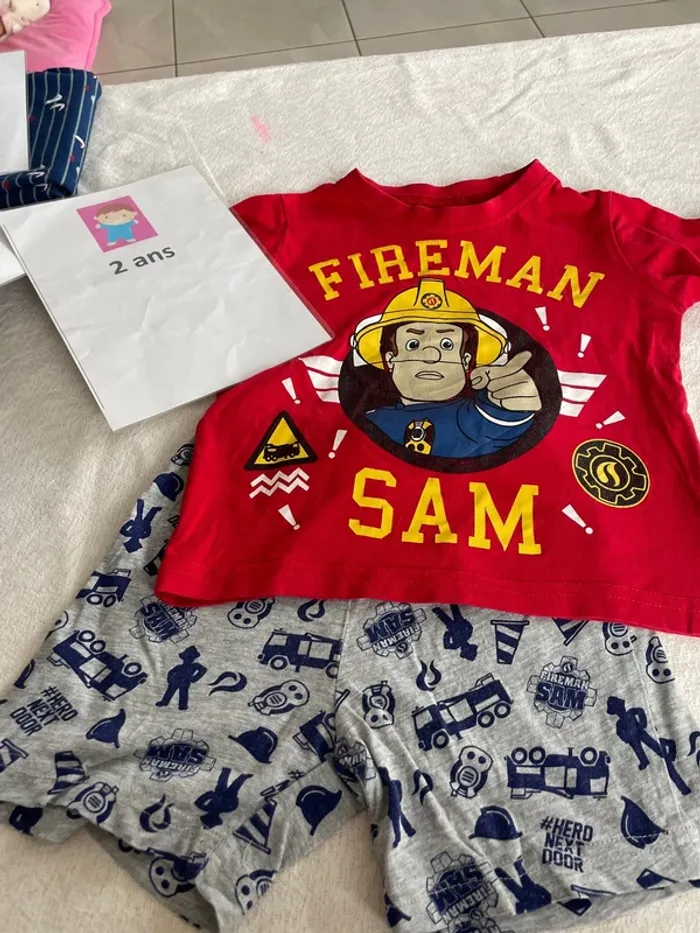 Pyjama fireman sam 2 ans