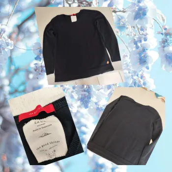 💙 Pull col en V Zara - Bleu marine - 11/12 ans - Bon état
