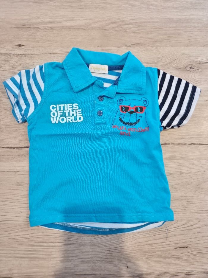 Polo bleu, Tripley Baby, 18 mois