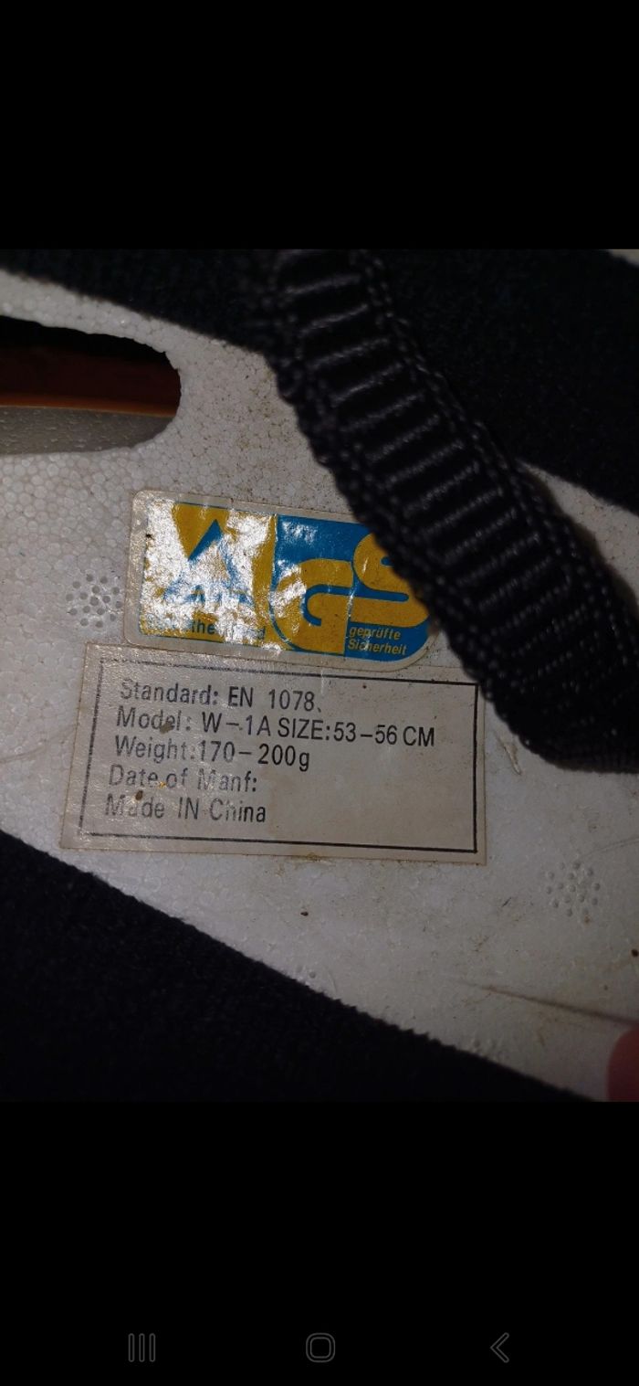 Casque de protection enfants taille 53 / 56 cm - photo numéro 3