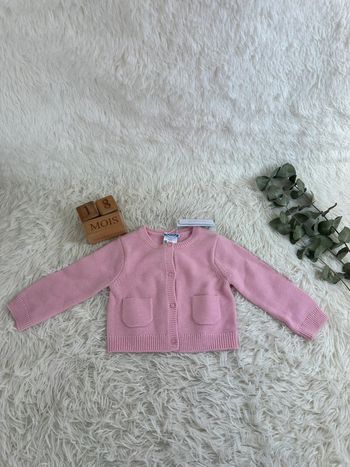 Gilet rose Jacadi taille 18 mois