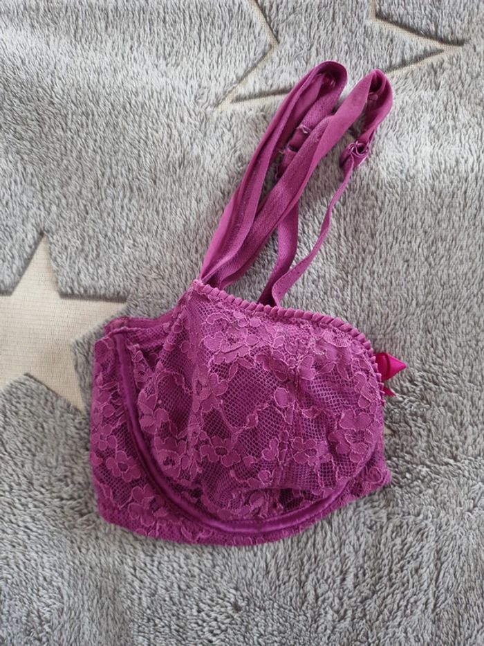 Soutient gorge violine dentelle passionata 90D