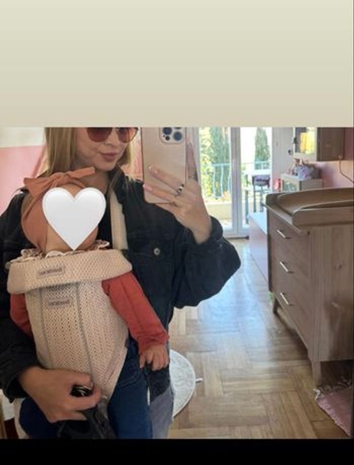 Porte bébé BabyBjorn rose - photo numéro 3
