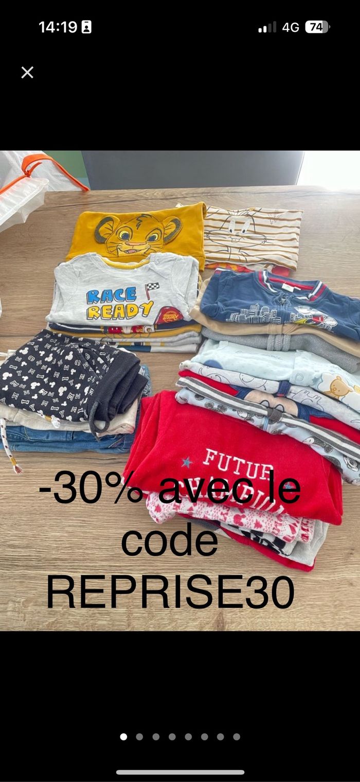 Gros lot bébé garçon 18 mois