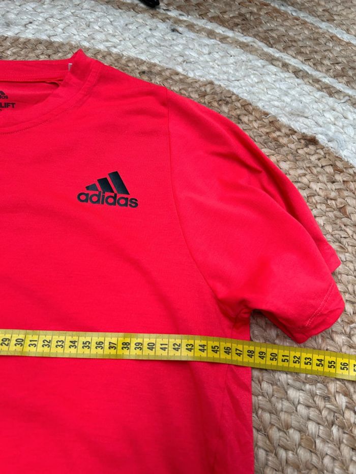 T-shirt Homme Adidas Freelift Rouge | Taille S | Très Bon État | Performance Sport | #TM56 - photo numéro 5