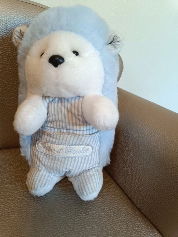 Peluche hérisson tartine et chocolat - photo numéro 2