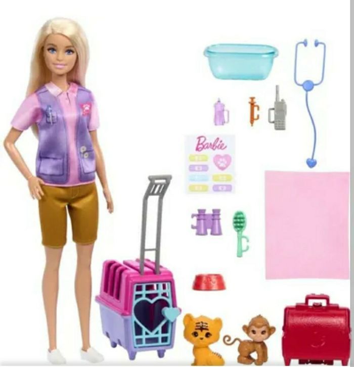 BARBIE VETERINAIRE ET SES ANIMAUX MATTEL - photo numéro 3