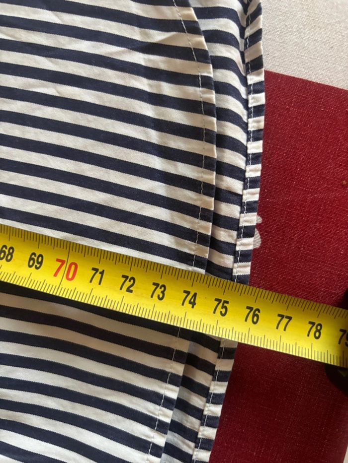 Chemise Eden Park rayée blanche et bleu - Taille L - photo numéro 15
