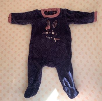Pyjama velour lapin