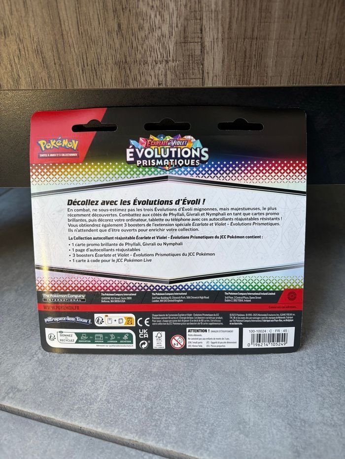 Pokemon Tripack EV8.5 Evolutions Prismatiques Givrali écarlate et violet neuf scellé fr - photo numéro 2